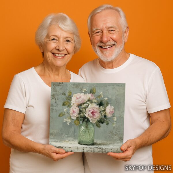 Vintage Rose Bouquet Art