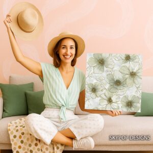 Elegant Floral Sketch Art