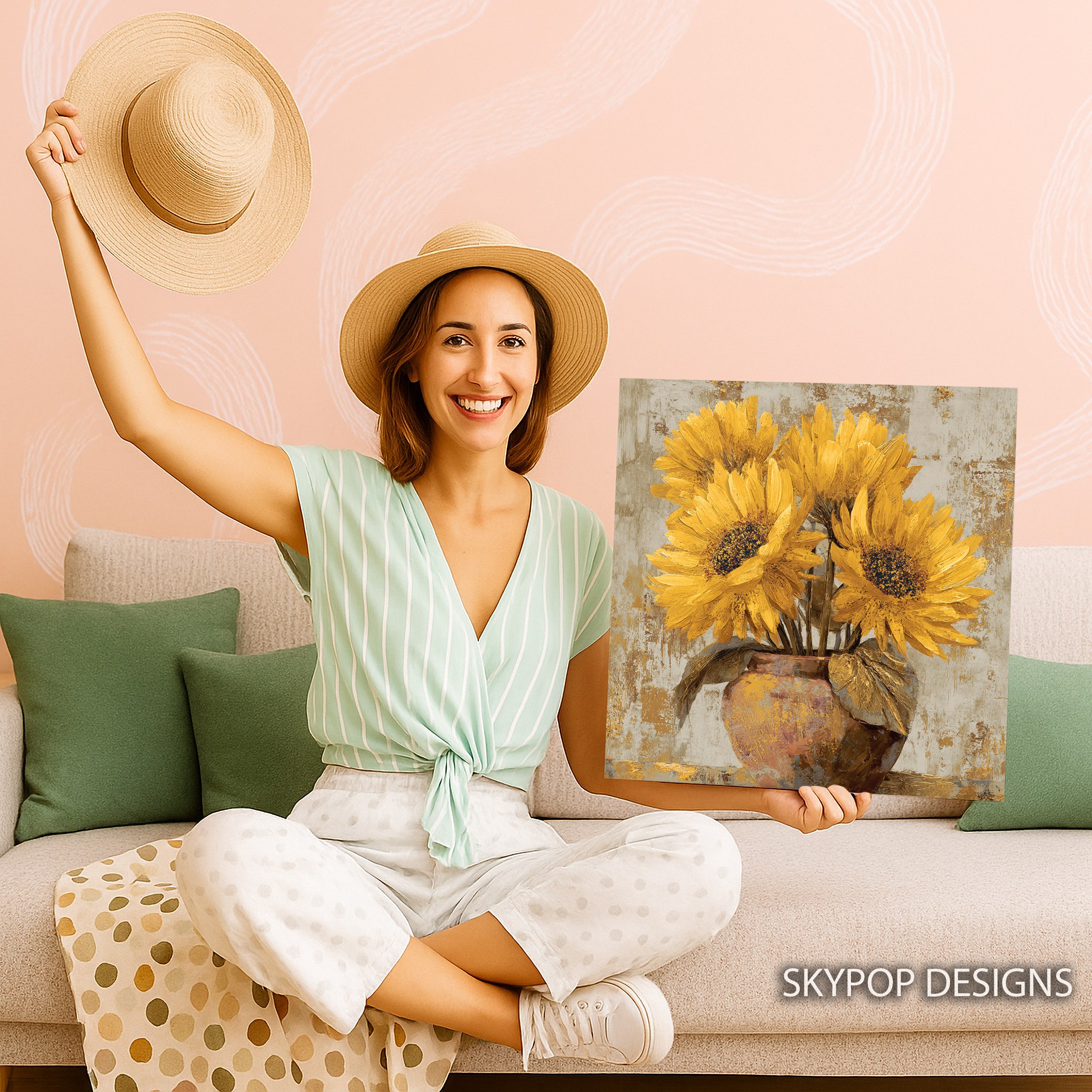 9.jpg Sunflower Vase Art