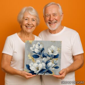 Blue Magnolia Art
