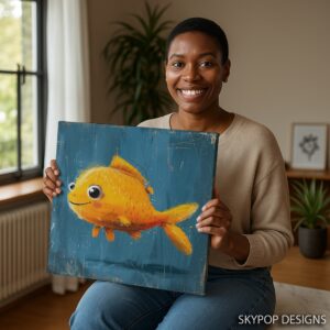Happy Goldfish Art