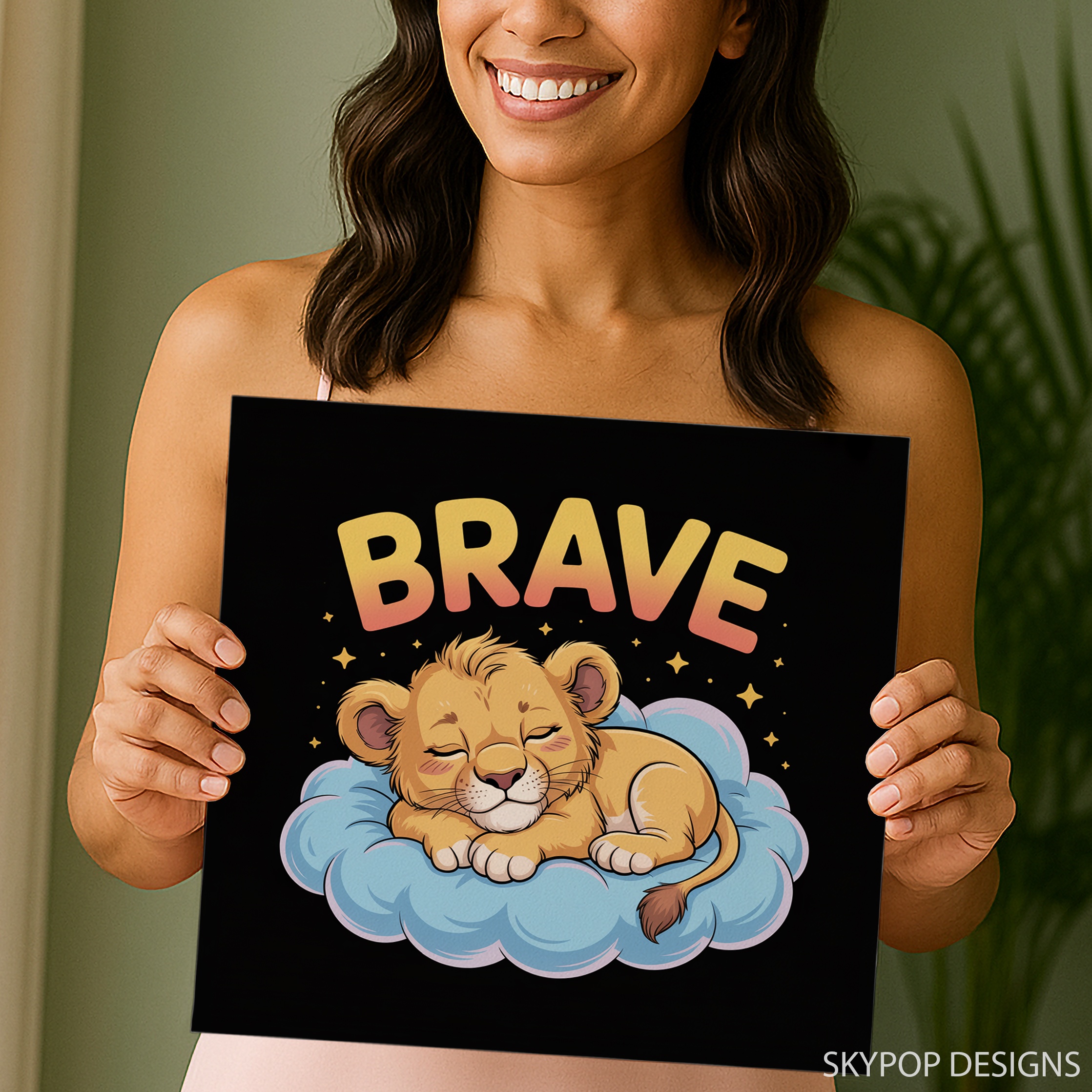 9.jpg Brave Lion Cub Art