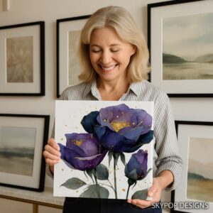 Purple Peonies Art