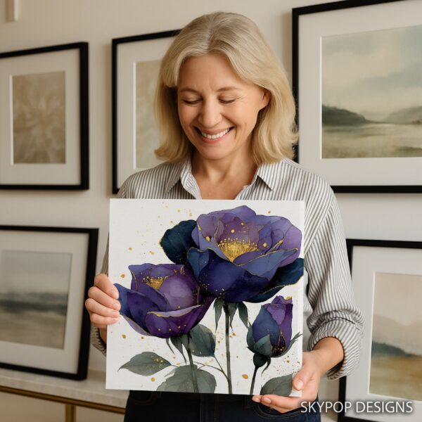 Purple Peonies Art
