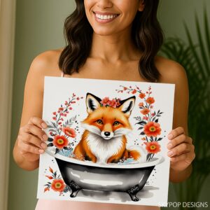 Fox Bathtub Art