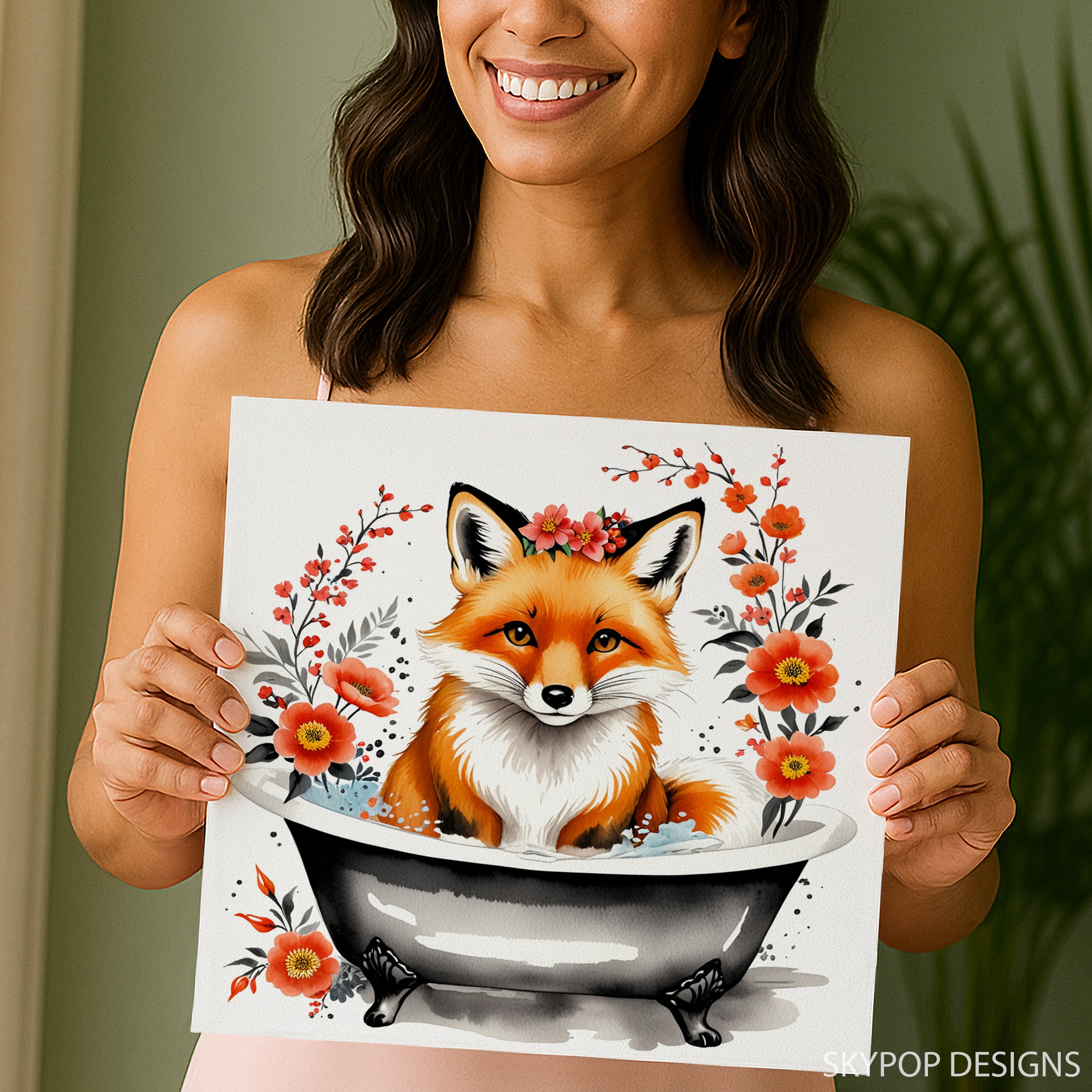 9.jpg Fox Bathtub Art