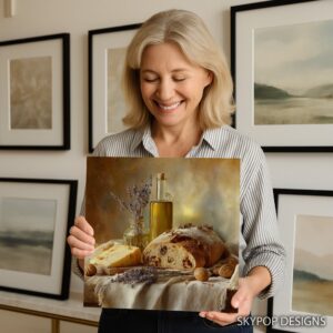 Rustic Bread and Cheese Art