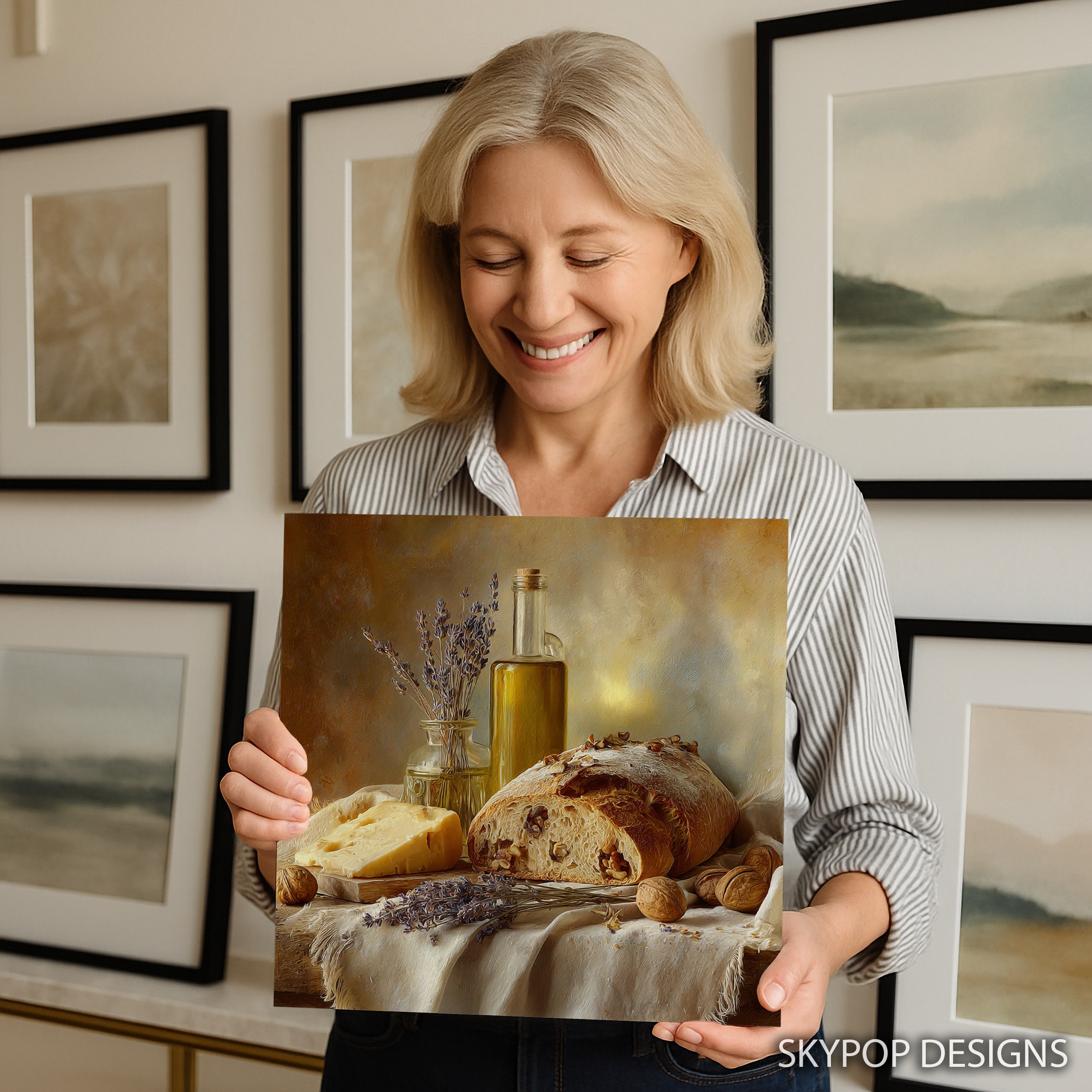 9.jpg Rustic Bread and Cheese Art
