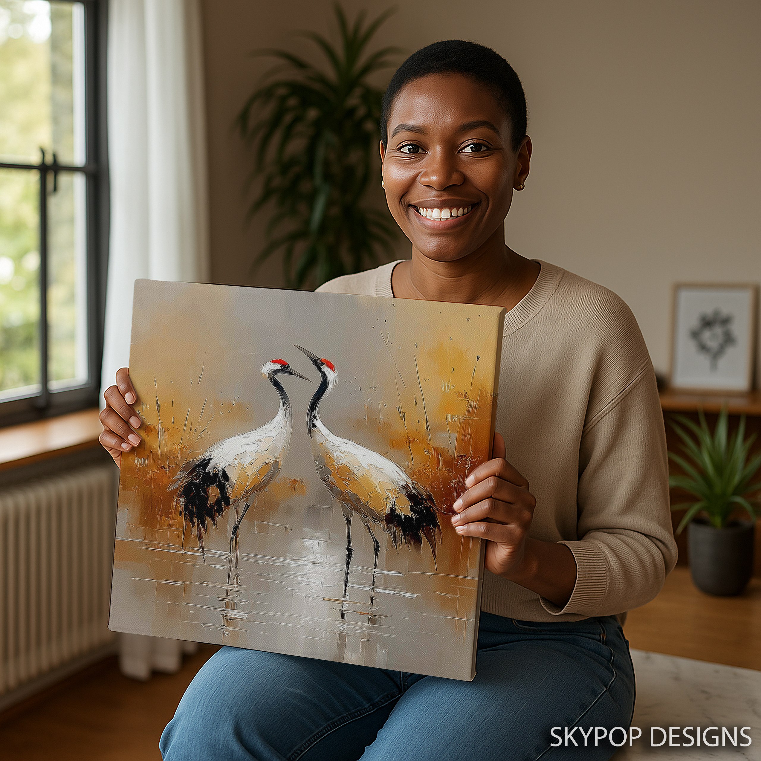 9.jpg Crane Pair Art