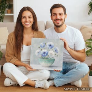 Blue Cornflower Art
