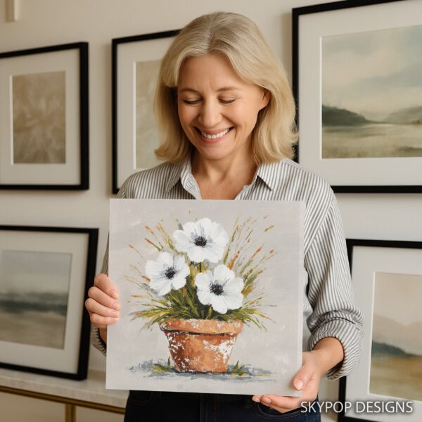 White Anemone Art