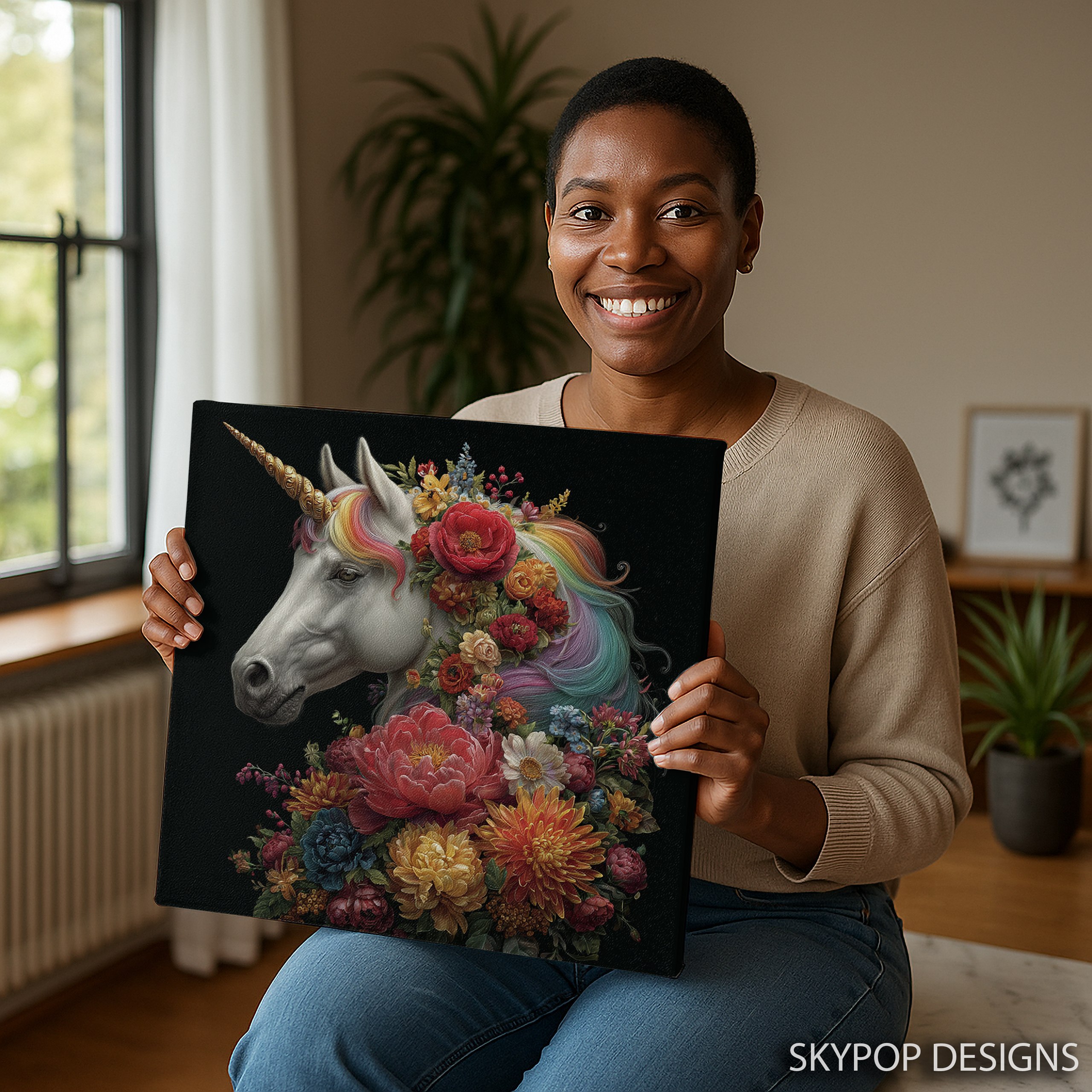 9.jpg Unicorn Garden Art