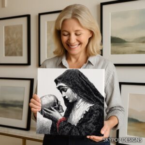 Skull Contemplation Art
