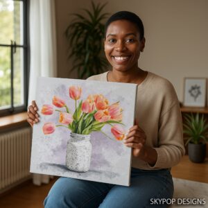 Tulip Bouquet Art
