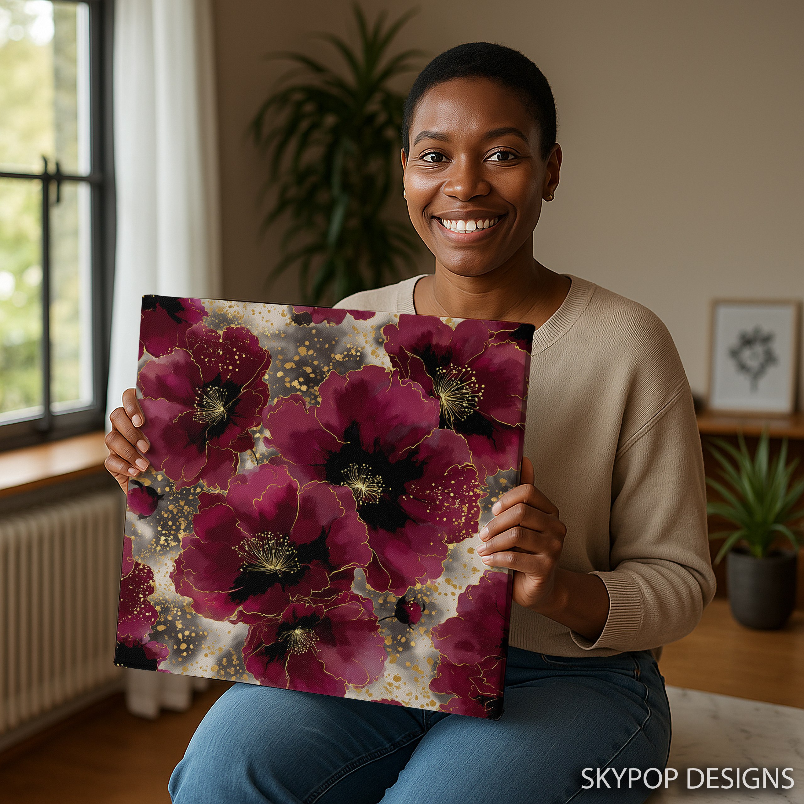 9.jpg Burgundy Bloom Elegance Art