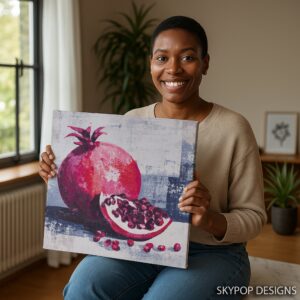 Pomegranate Burst Art