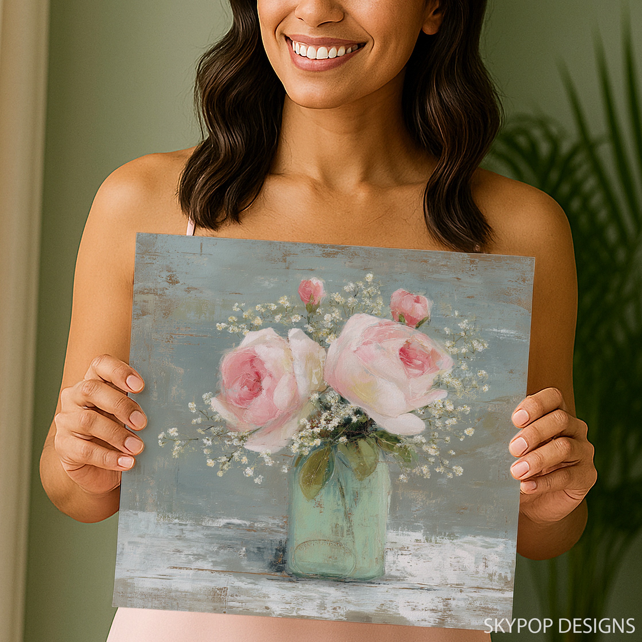 9.jpg Vintage Rose Bouquet Art