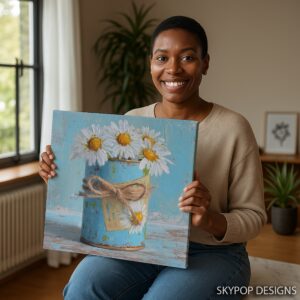 Daisy Tin Can Art