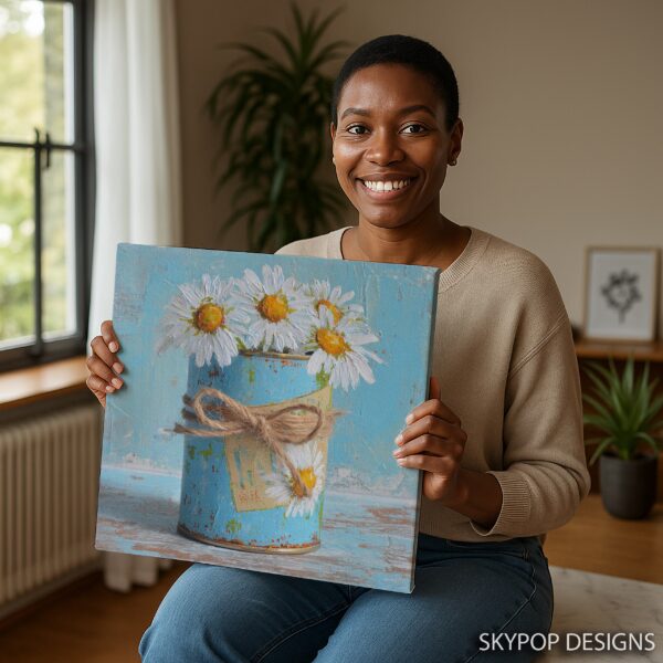 Daisy Tin Can Art