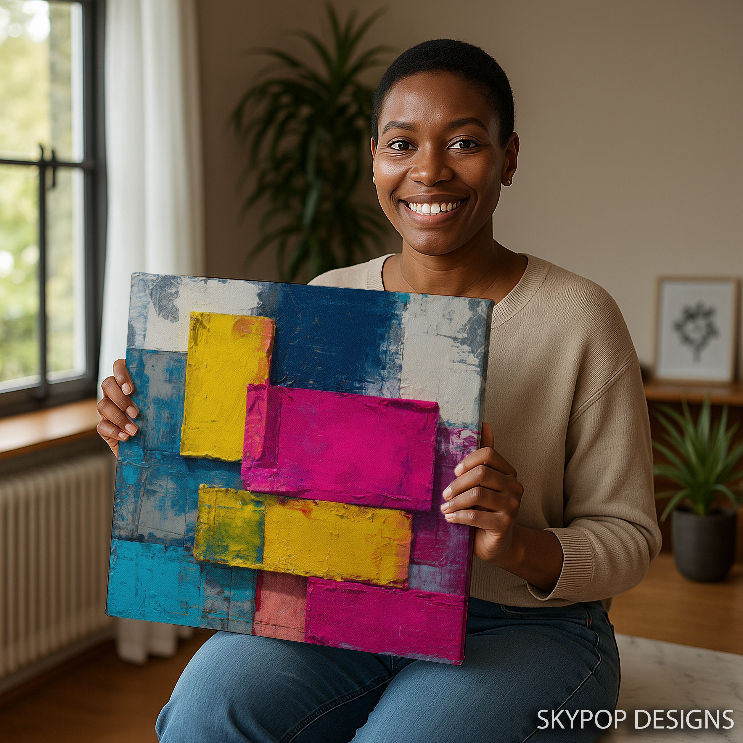9.jpg Geometric Blocks Art