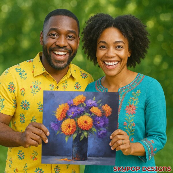 Vibrant Floral Bouquet Art