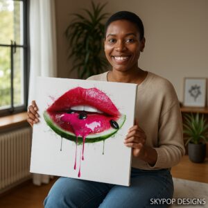 Watermelon Lips Art