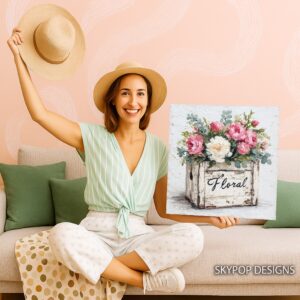 Rustic Floral Box Art