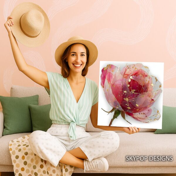 Pink Peony Art