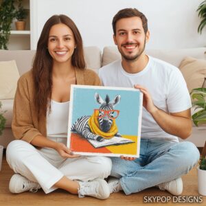 Zebra Reading Art
