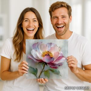 Pink Peony Art
