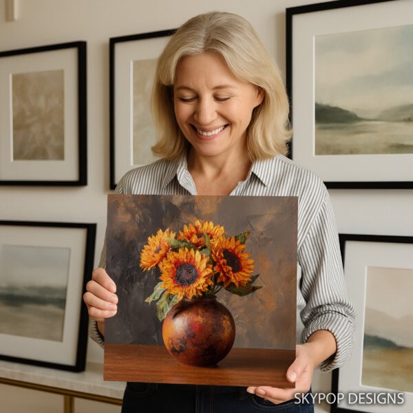 Sunflower Vase Art