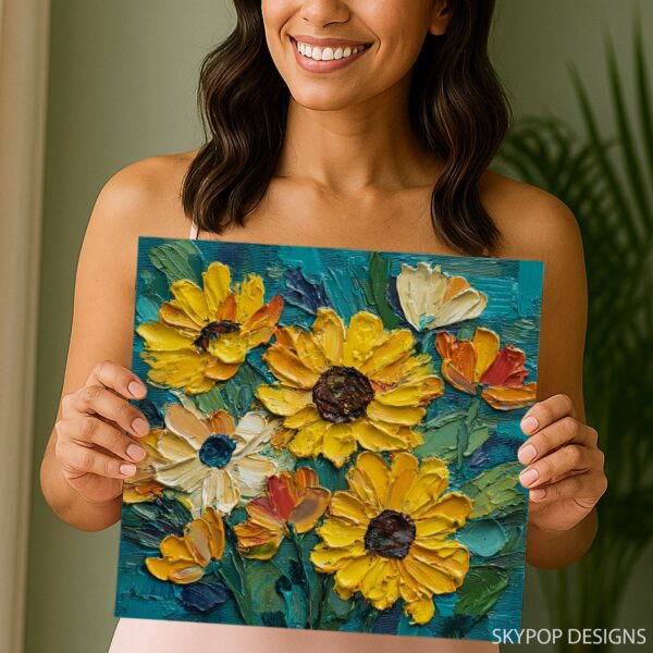 Sunflower Burst Art