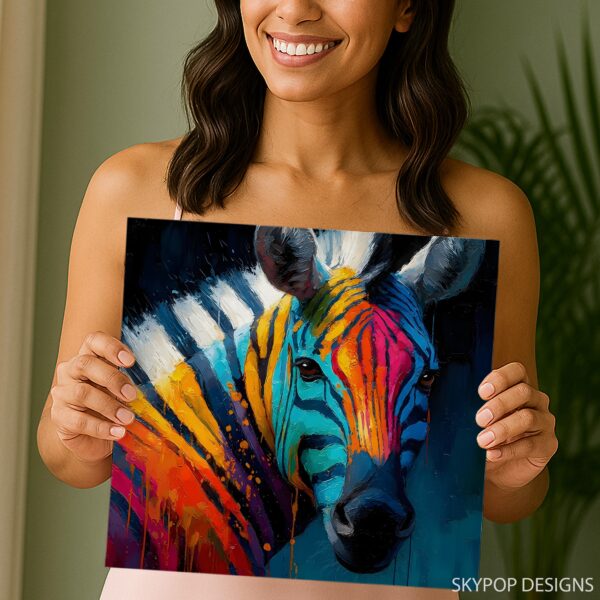 Zebra Splash Art