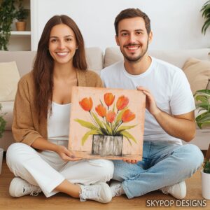 Orange Tulips Art