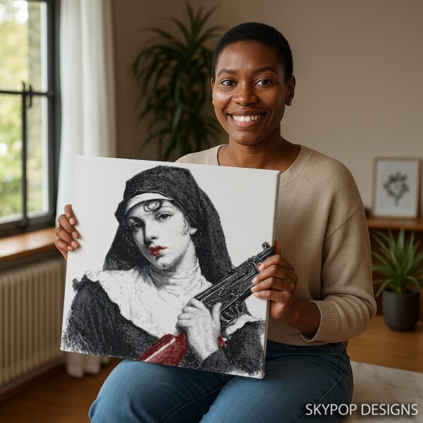Nun with Gun Art