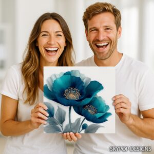 Blue Poppy Art