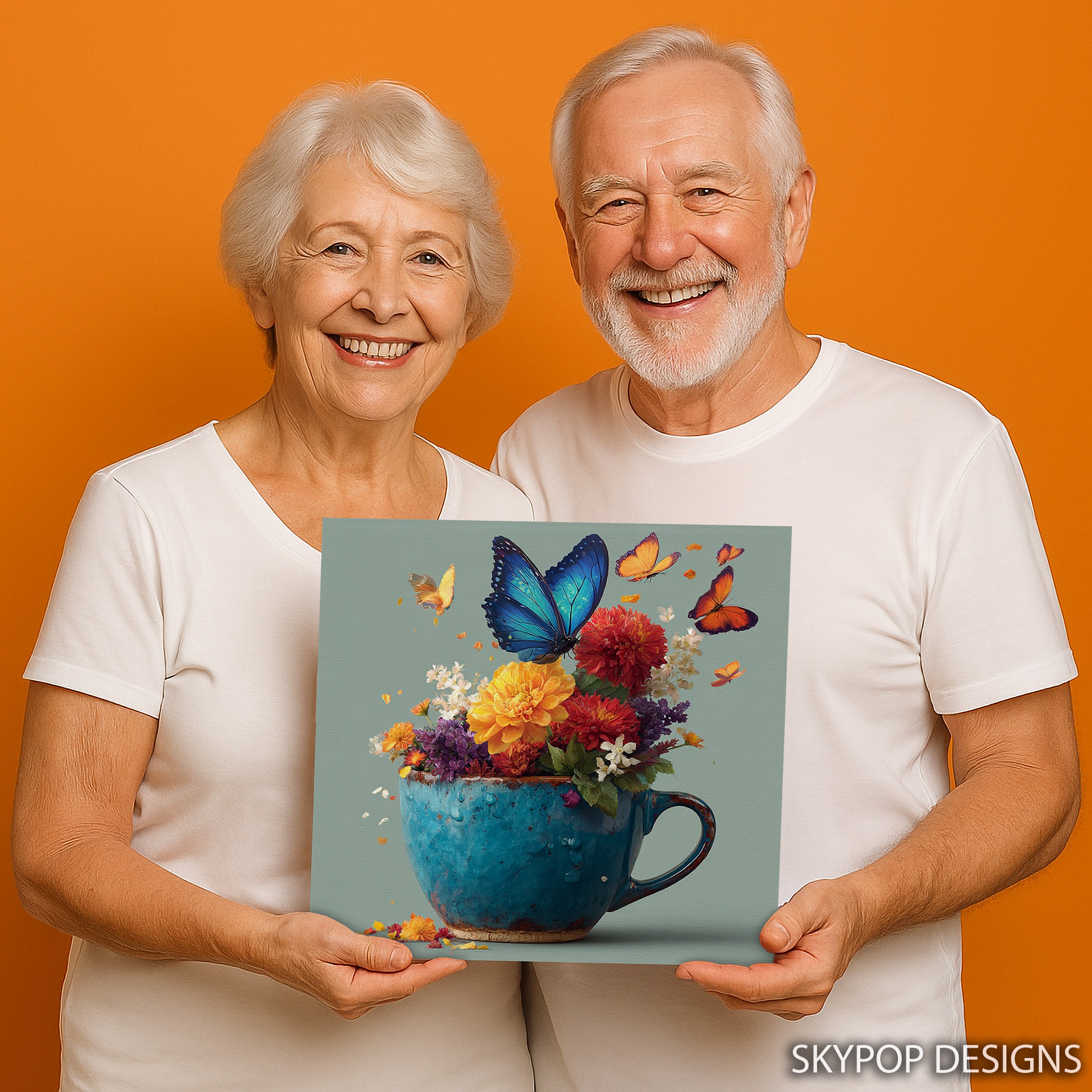 9.jpg Butterfly Flower Cup Art