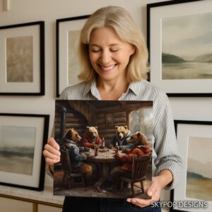 Bear Poker Night Art