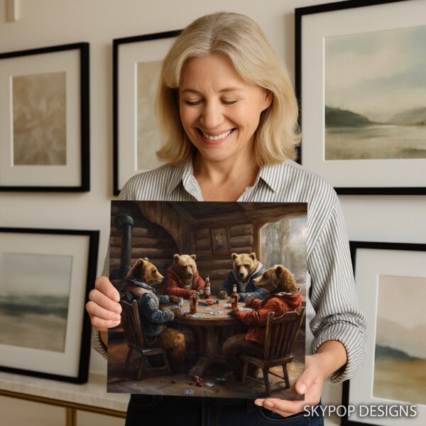 Bear Poker Night Art