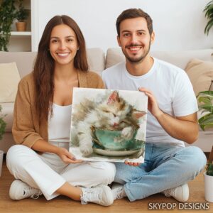 Sleepy Kitten Art