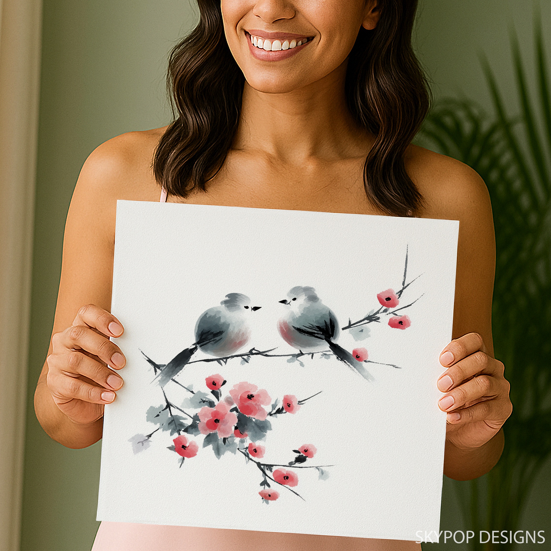9.jpg Bird Cherry Blossom Art