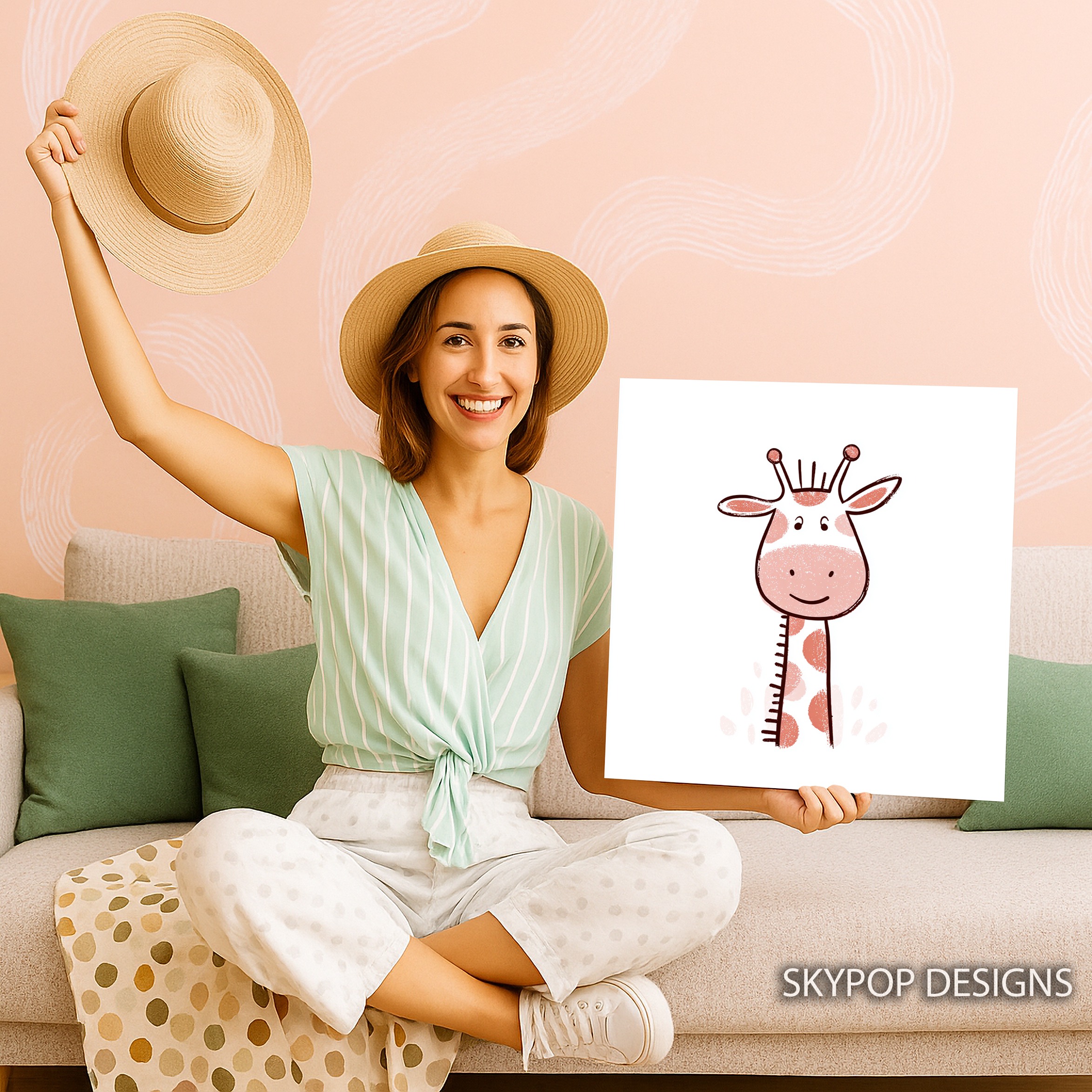 9.jpg Cute Giraffe Art