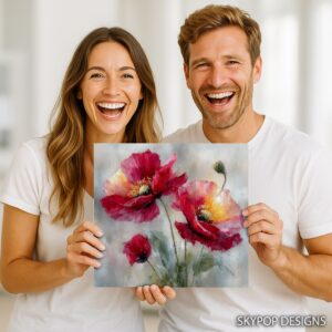 Vibrant Poppy Art