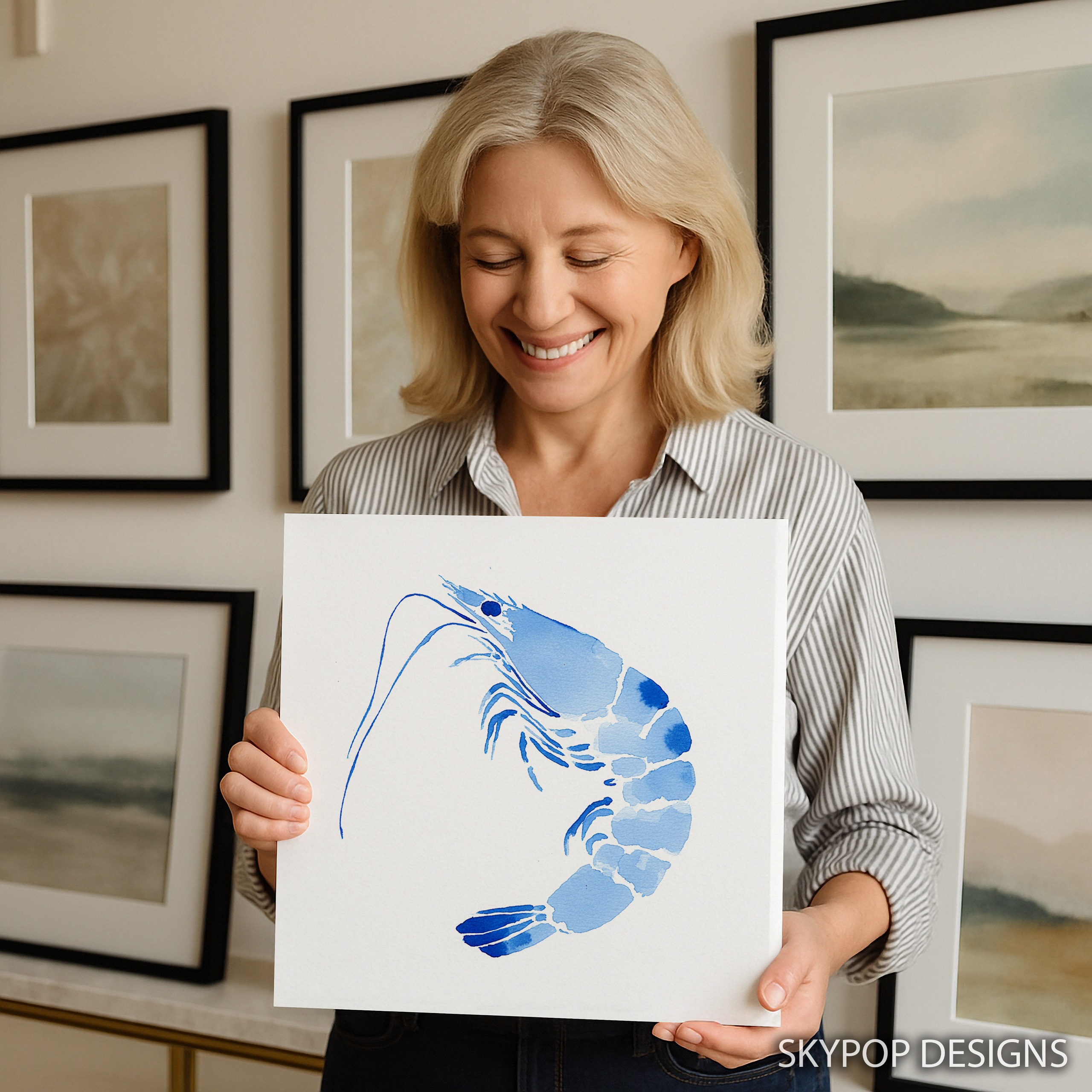 9.jpg Blue Shrimp Art