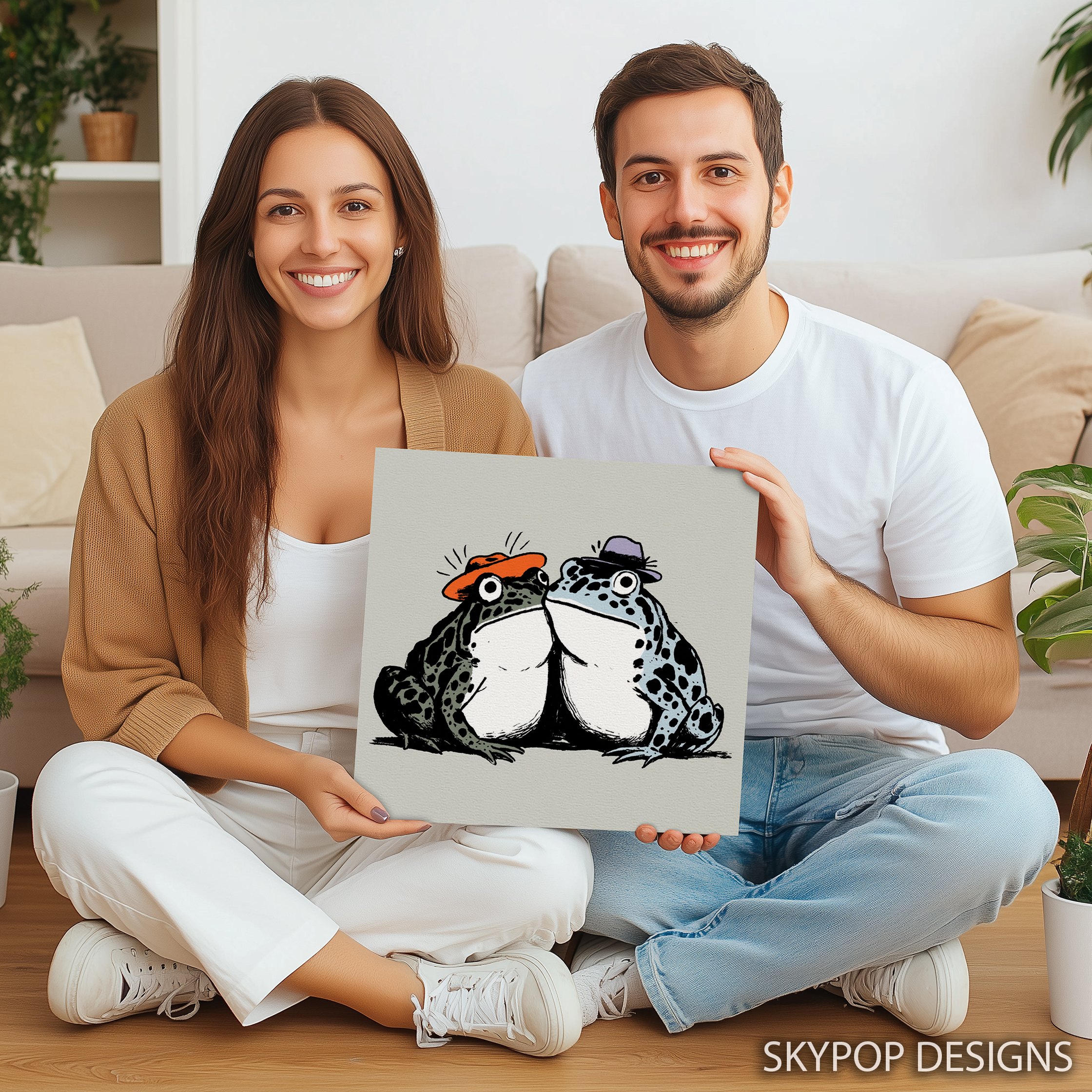 9.jpg Frog Couple Art