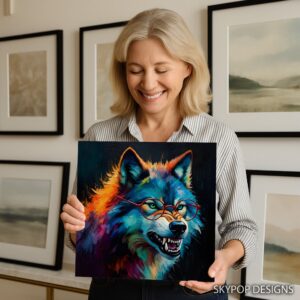 Wolf Art Canvas or Poster