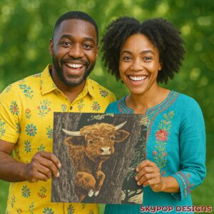 Highland Cow Art