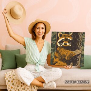 Raccoon Tree Art