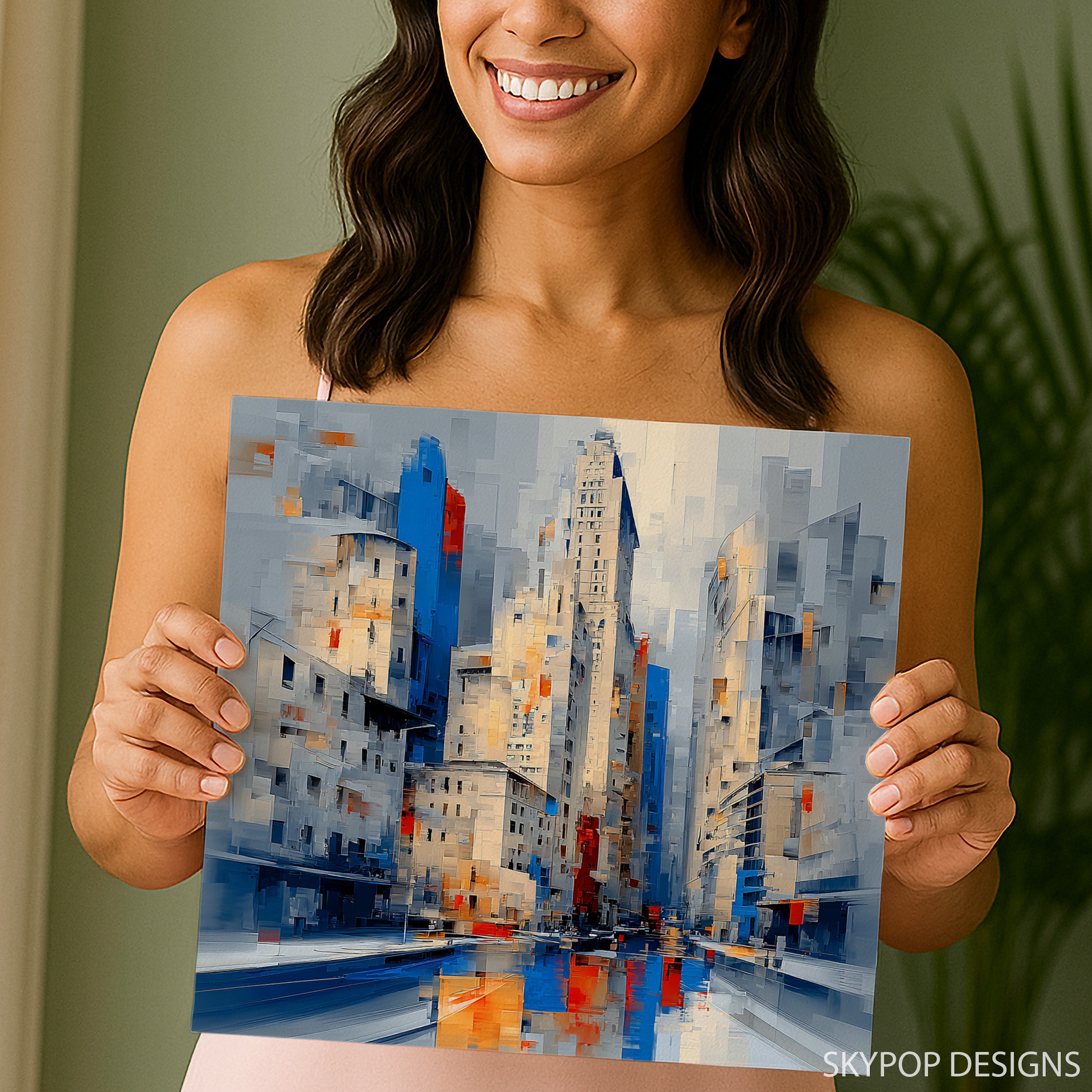 9.jpg Urban Skyline Reflection Art