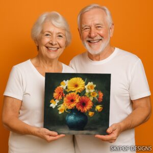 Gerbera Daffodil Bouquet Art